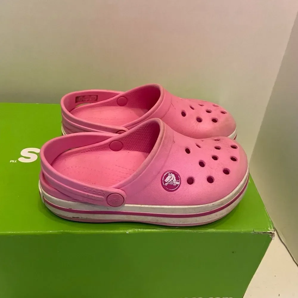 Kids crocs pink‎ child’s 10 clogs